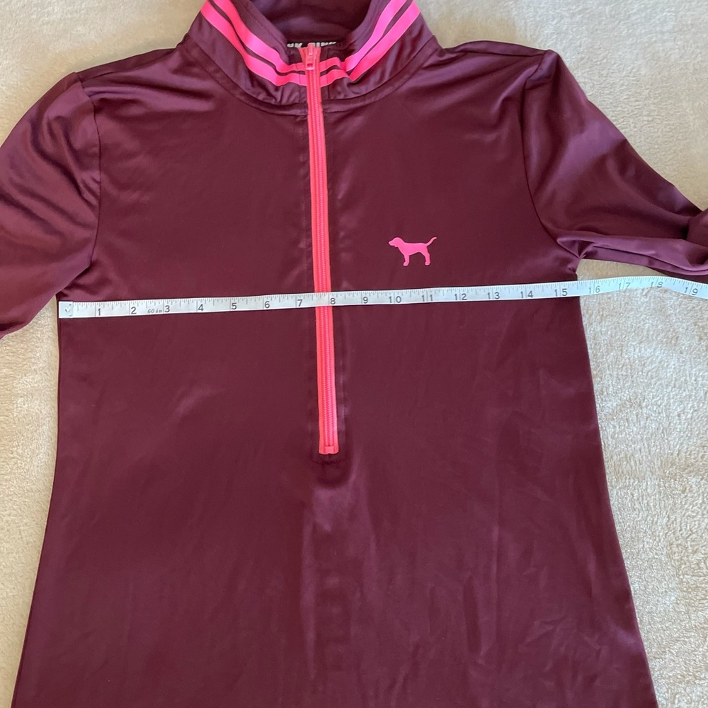 PINK Victoria Secret Zip Athletic Top - Size S - Picture 11 of 14